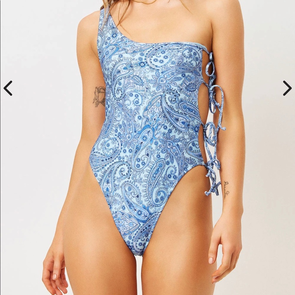 COPY - frankies bikinis one piece in blue paisley…